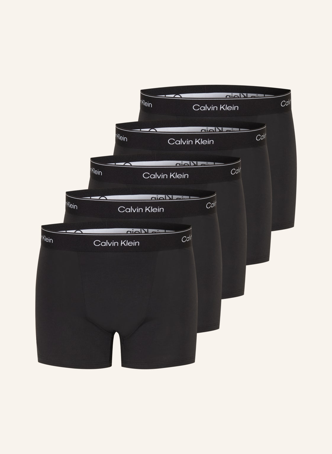 Calvin Klein 5-Pak Bokserek Icon schwarz
