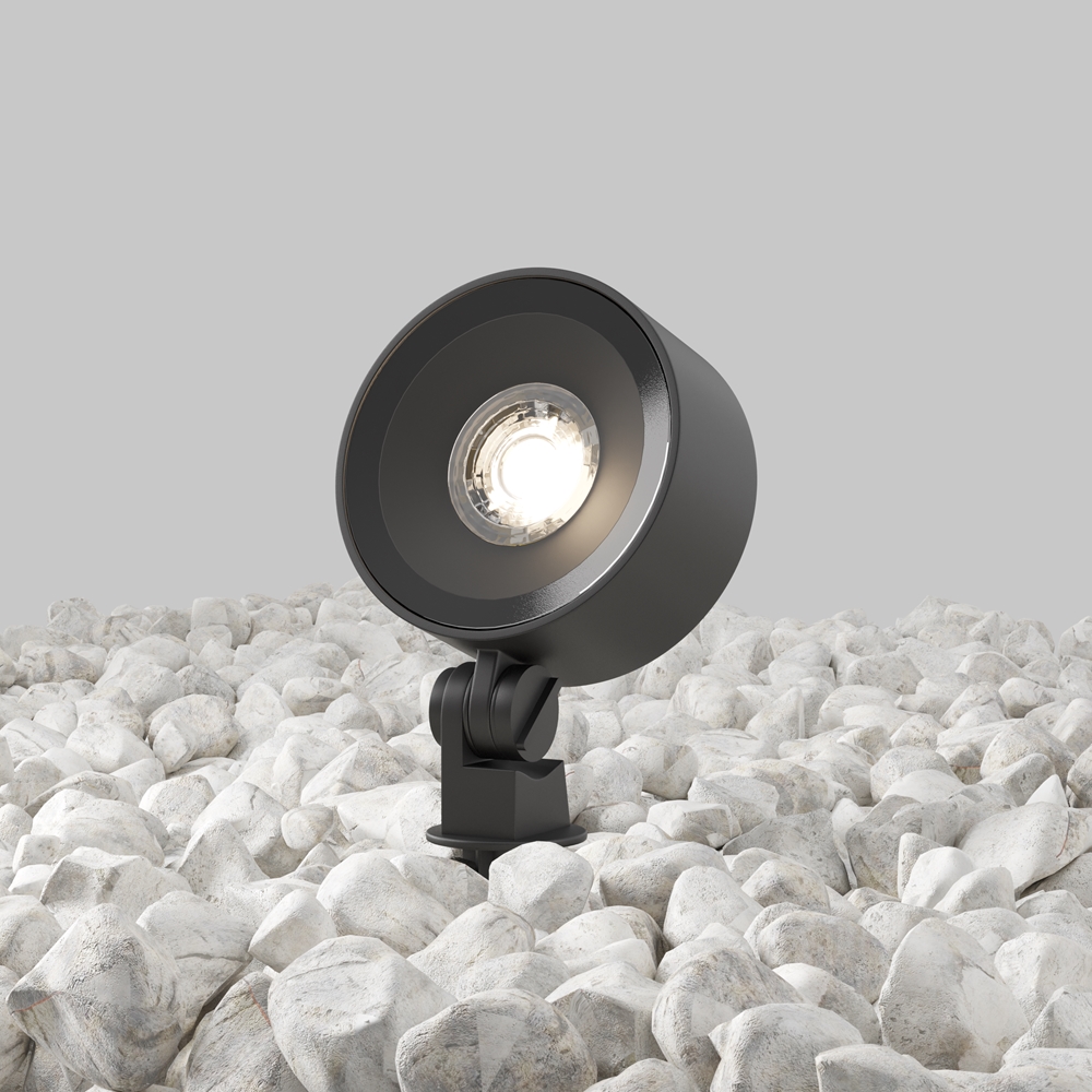 Maytoni CORE reflektor ogrodowy czarny LED 25W 3000K 24V IP65 O495FL-L25B3K