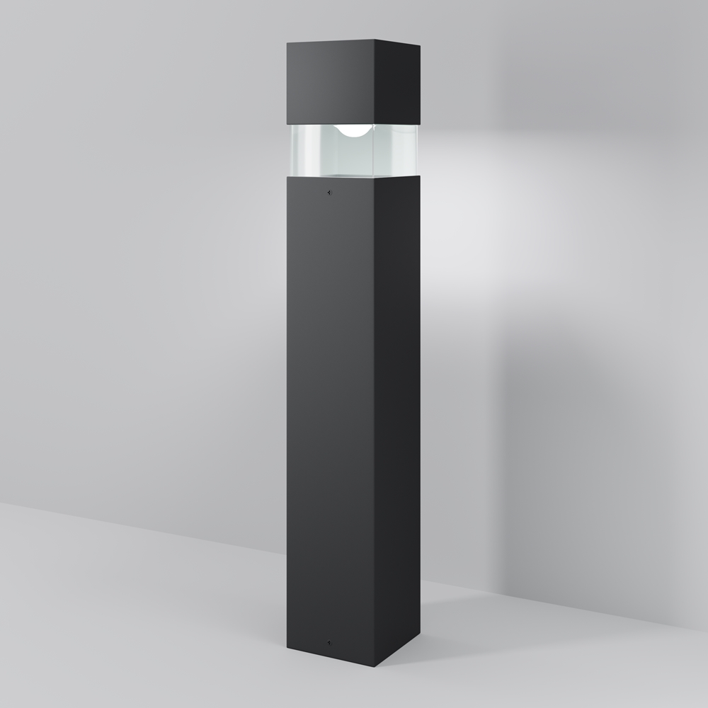 Maytoni QUADRA lampa stojąca zewnętrza czarna IP65 LED 15W 3000K O143FL-L15BK