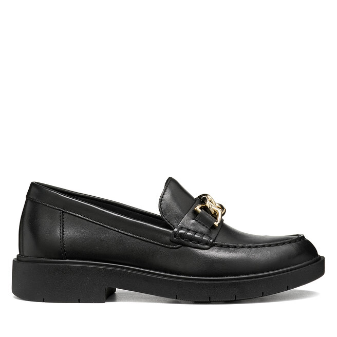 Loafersy Geox D Spherica Ec1 B D66DKG 43 C9999 Czarny