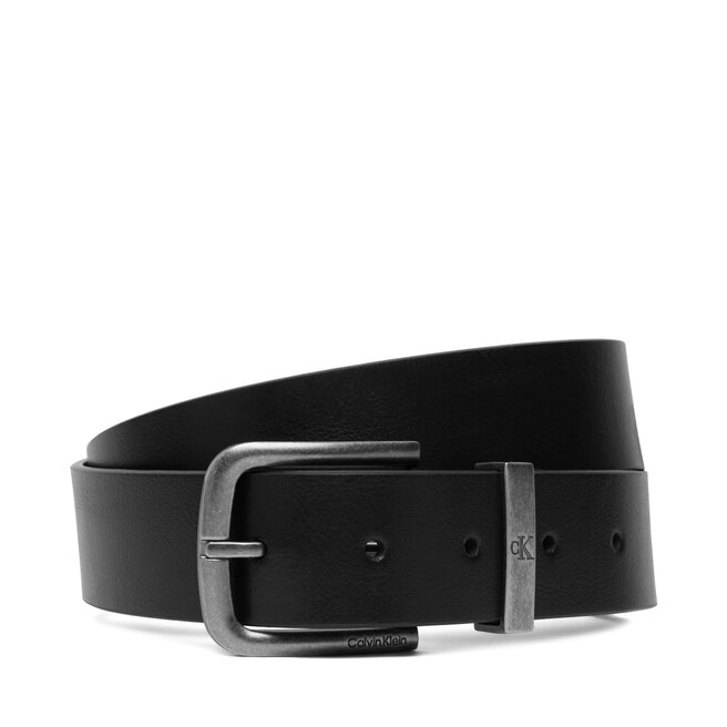 Pasek Calvin Klein Seasonal Logo Tumbled 35Mm Fixed LV04D7128G Czarny