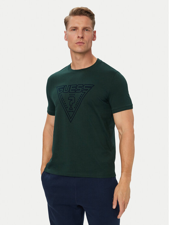 Guess T-Shirt Z6YI20 K5016 Zielony ciemny Regular Fit