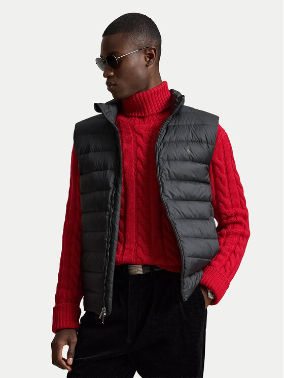 Polo Ralph Lauren Bezrękawnik 710B20425001 Czarny Regular Fit