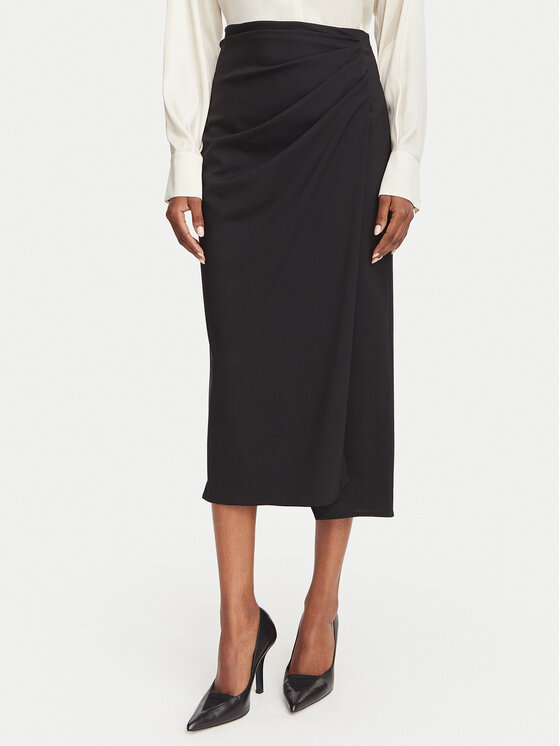 Marella Spódnica ołówkowa Zampa 2623106061 Czarny Slim Fit