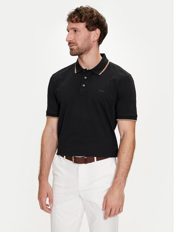 Boss Polo Parlay 190 50494697 Czarny Regular Fit