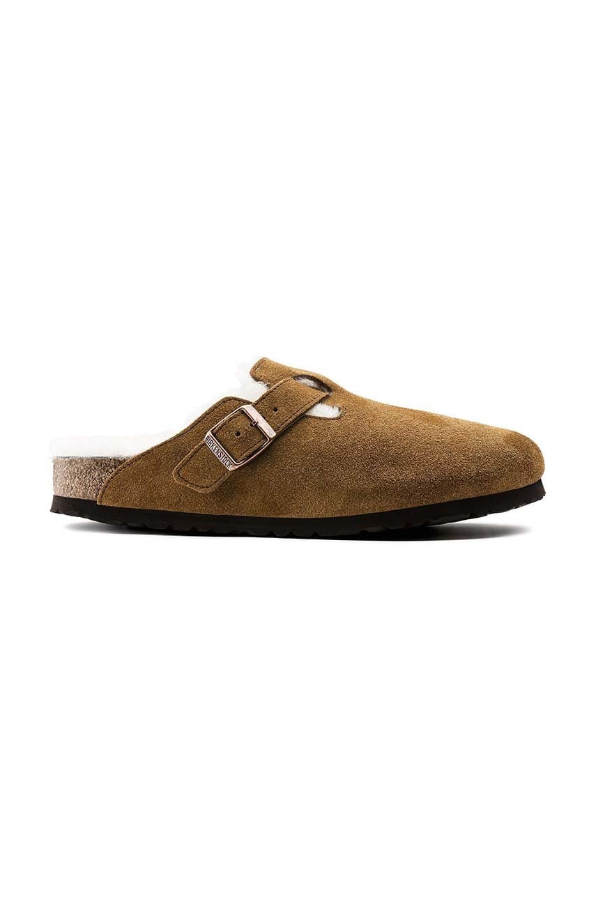 Damskie Birkenstock kapcie zamszowe Boston