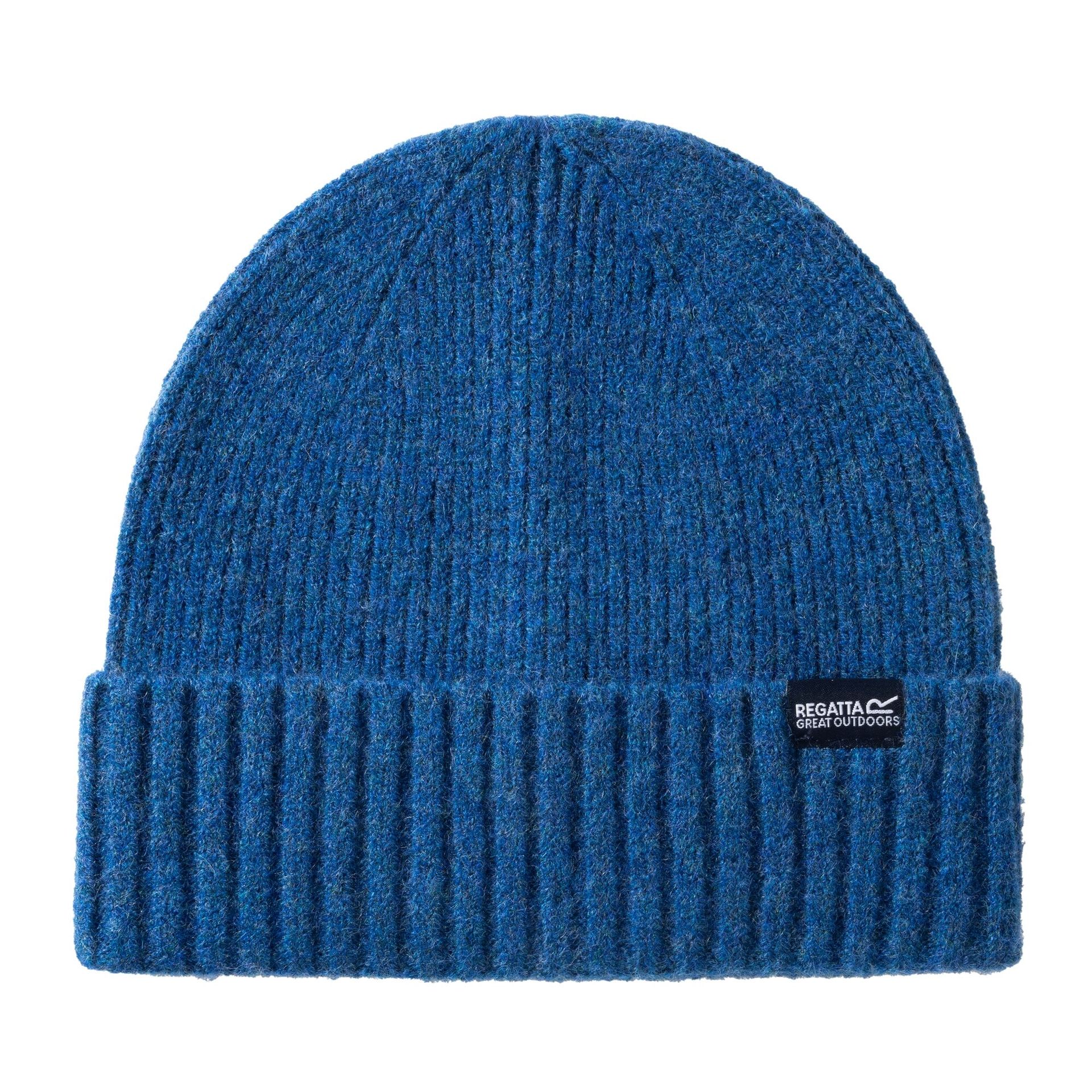 Regatta Czapka dziecięca beanie Junior Ribbed Basic Niebieski, Rozmiar: 116 cm