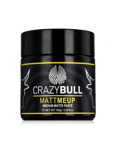 CrazyBull MattMeUp 100g matowa pasta do włosów medium