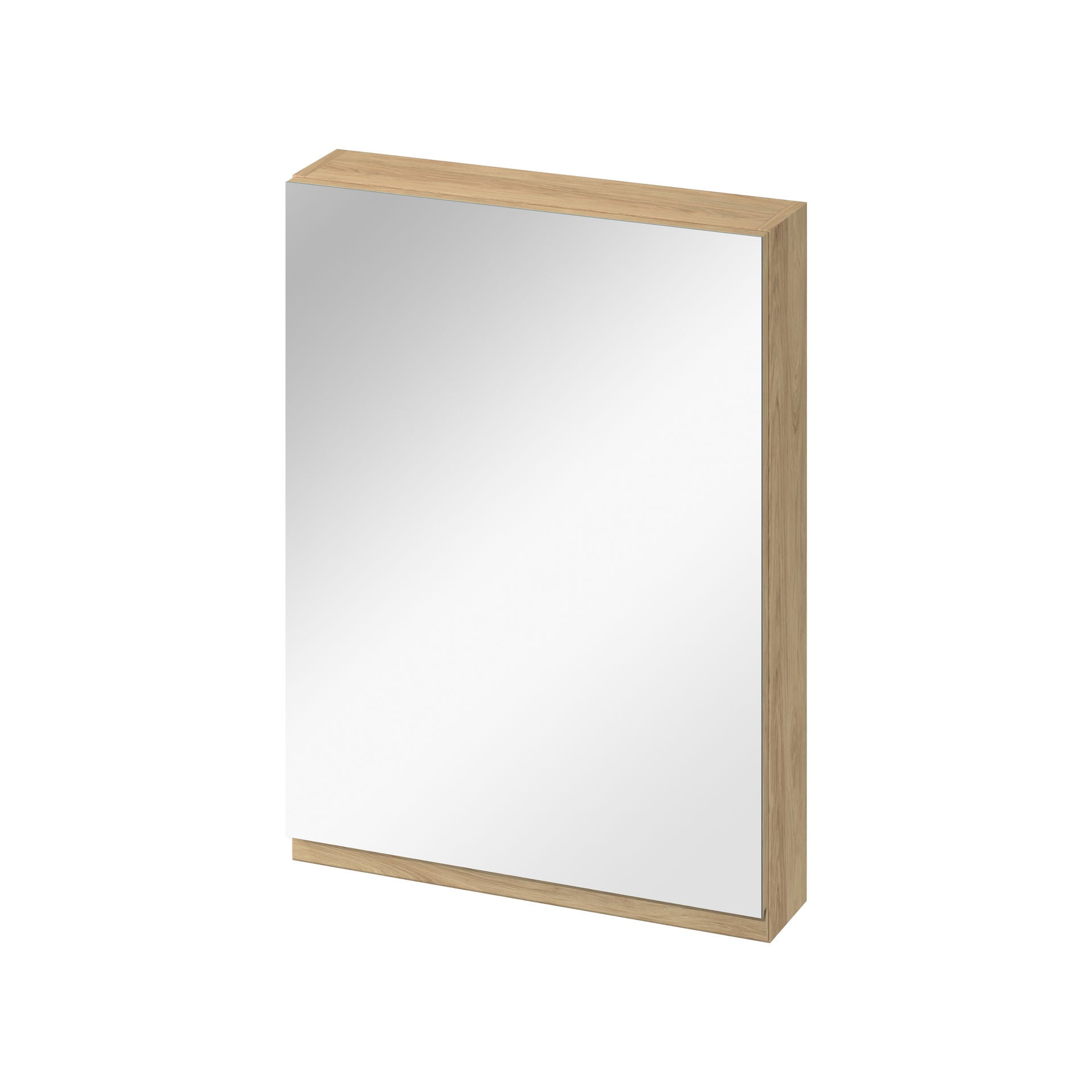 Szafka łazienkowa wisząca z lustrem Cersanit Moduo 60 cm dąb hikora S590-132-DSM