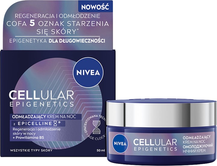 NIVEA Cellular Epigenetics Odmładzający Krem na Noc 50ml