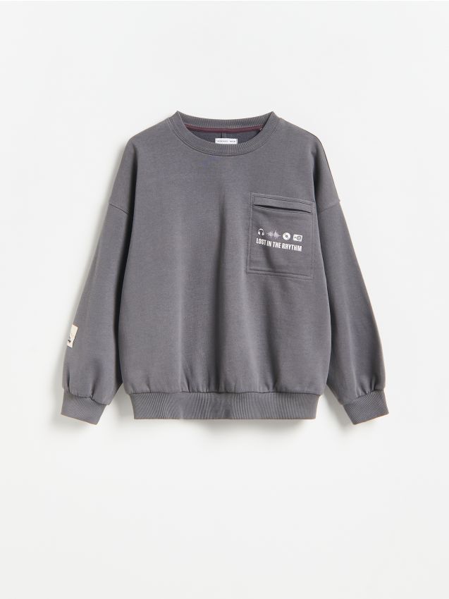 Reserved - Bluza oversize - ciemnoszary
