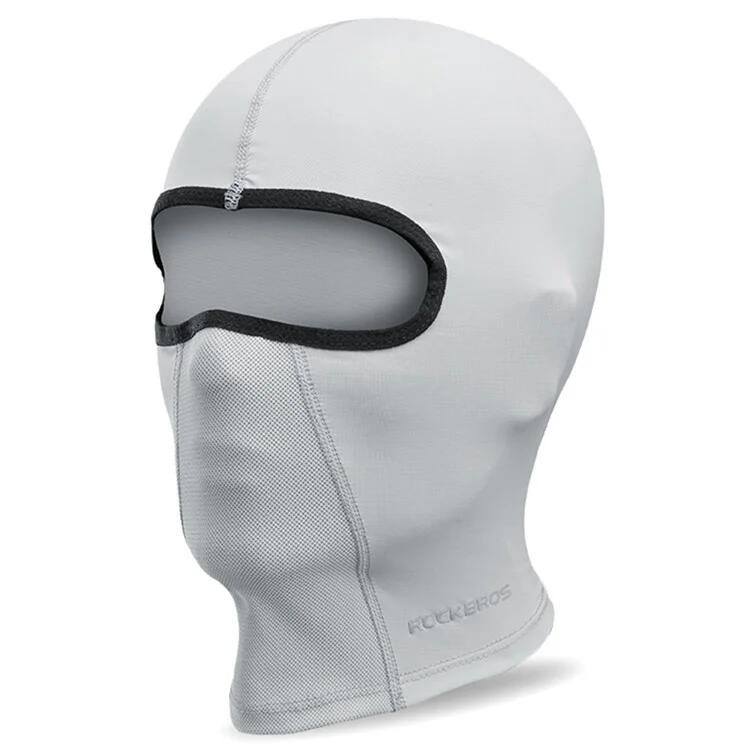 Szara balaclava rowerowa bez otworów na okulary