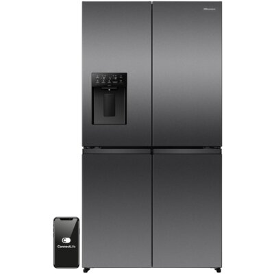 Lodówka HISENSE RQ5P640SYKD No frost Side by side Kostkarka 179cm Czarna
