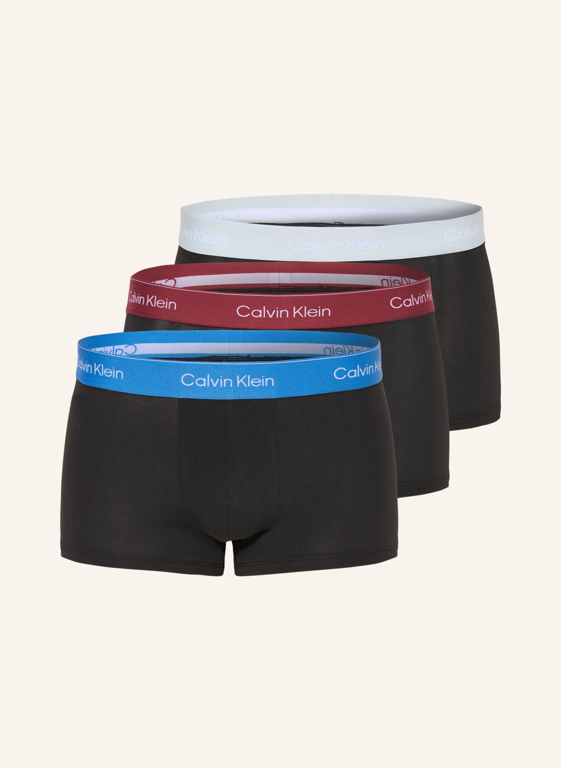 Calvin Klein Bokserki Icon Cotton Stretch Low Rise, 3 Szt. schwarz