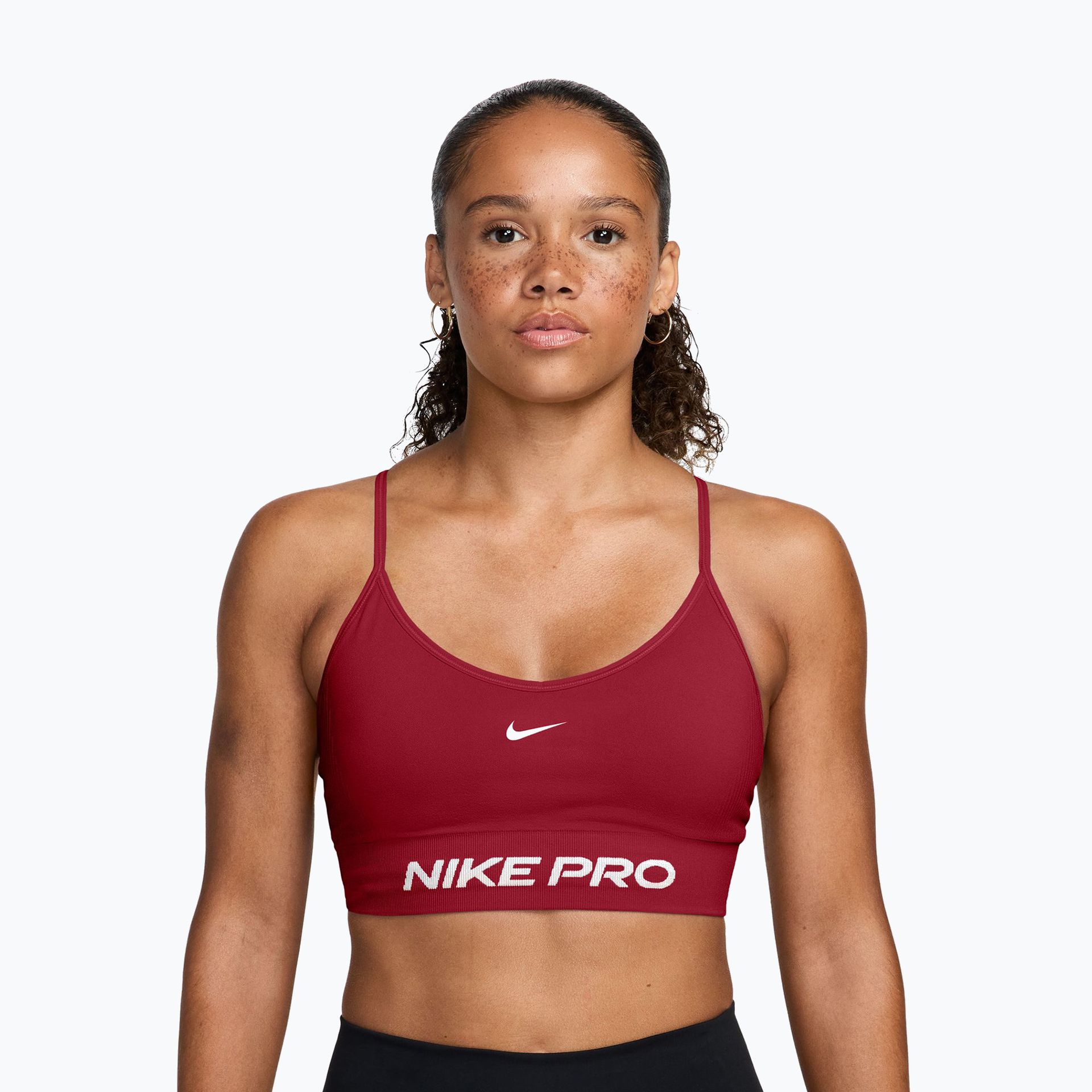 Biustonosz treningowy Nike Pro Seamless tough red/white WYSYŁKA W 24H 30 DNI NA ZWROT