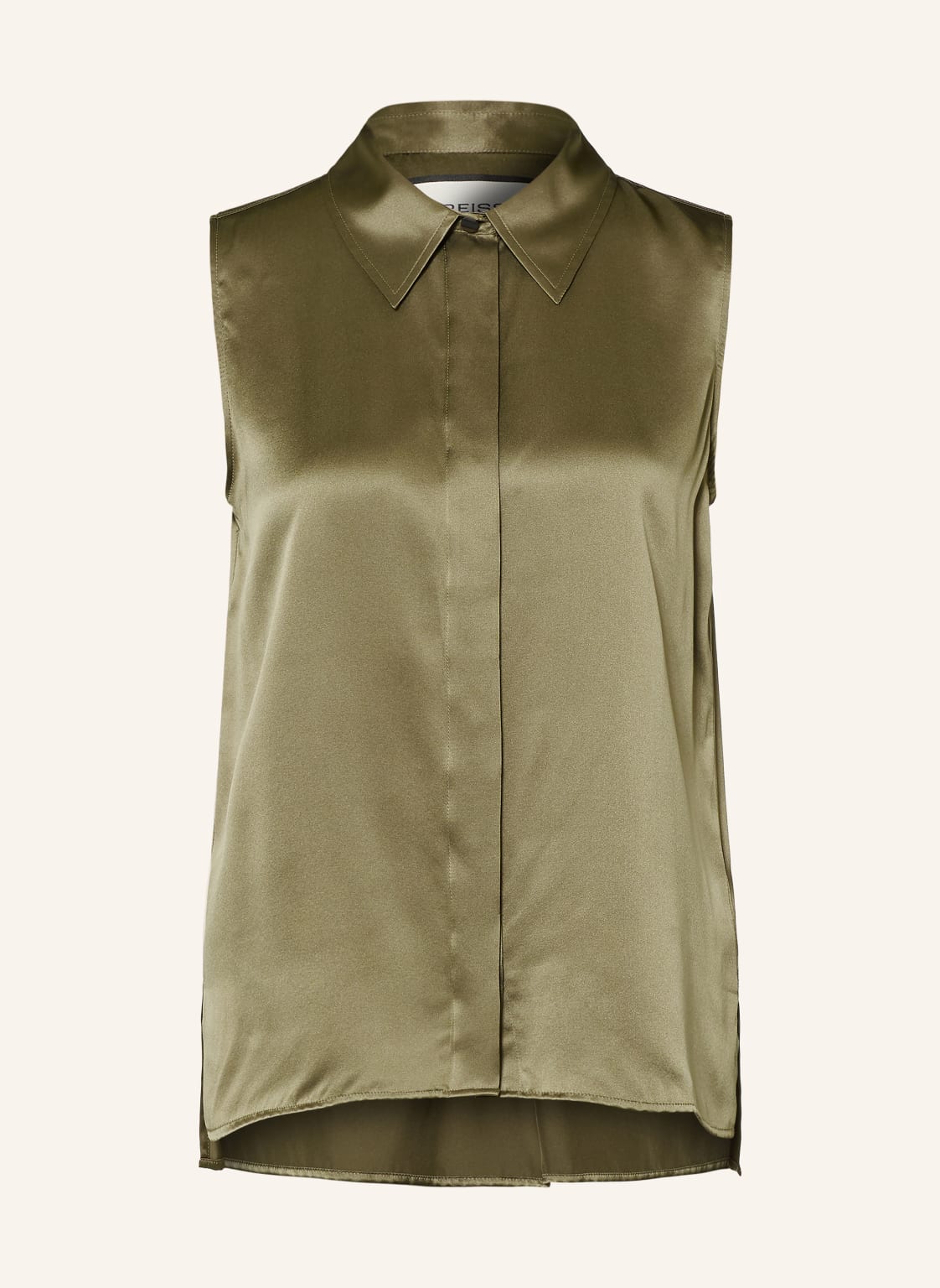 Reiss Top Koszulowy Amelia Z Jedwabiu gruen