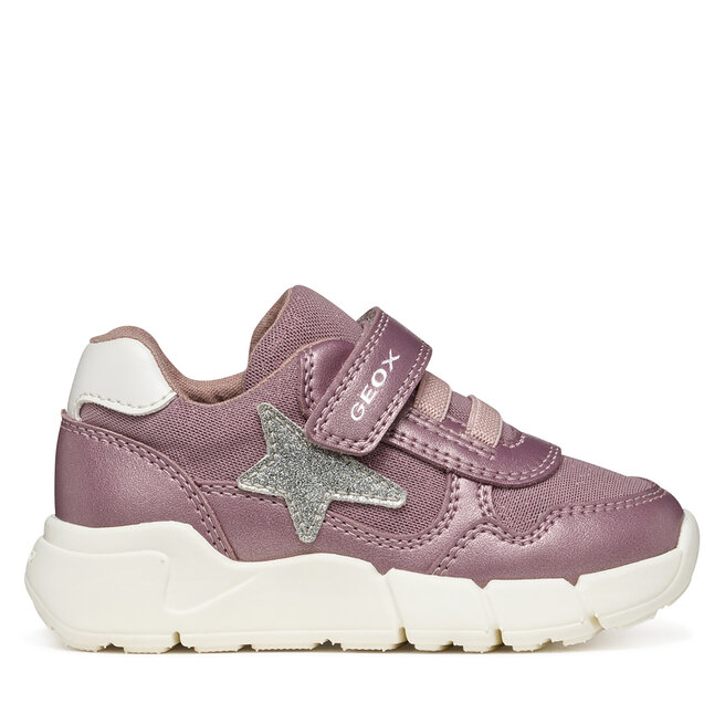 Sneakersy Geox B Flexyper Mini Girl B566NB 0AJAS C8217 S Srebrny ciemny