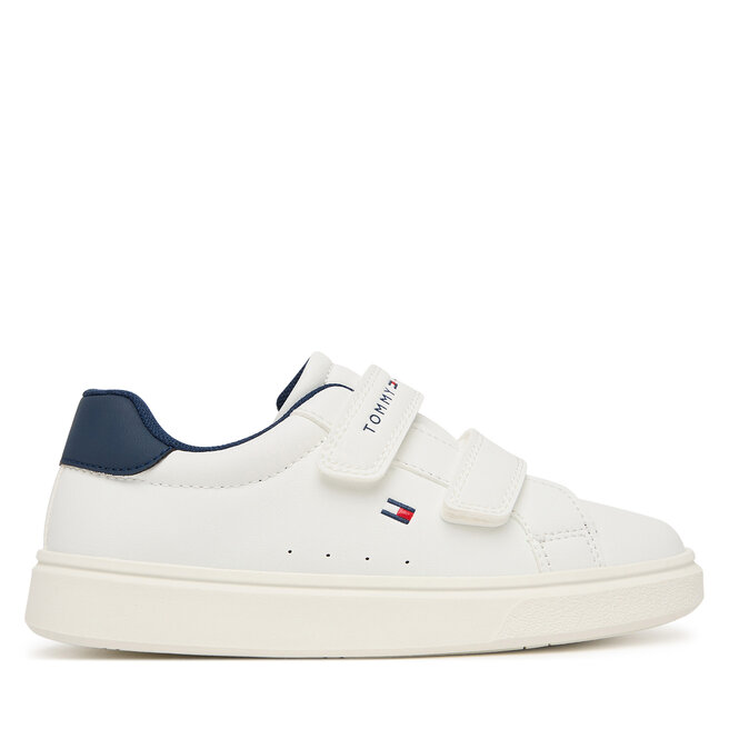 Sneakersy Tommy Hilfiger Low Cut Velcro Sneaker T1X9-35216-1355 S Biały