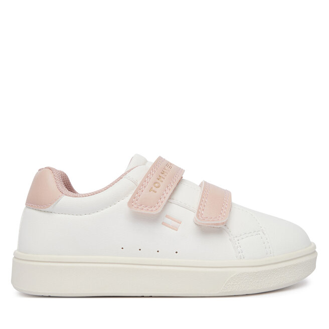 Sneakersy Tommy Hilfiger Low Cut Velcro Sneaker T1A9-35063-1355 M Kremowy