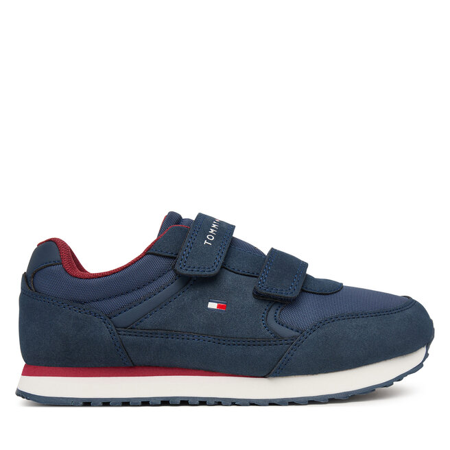 Sneakersy Tommy Hilfiger Low Cut Velcro Sneaker T1X9-35253-1960 S Granatowy