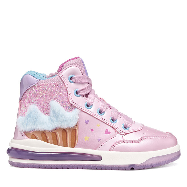 Sneakersy Geox J Sketlite Girl J66NWB 0NFKN C8207 S Różowy jasny