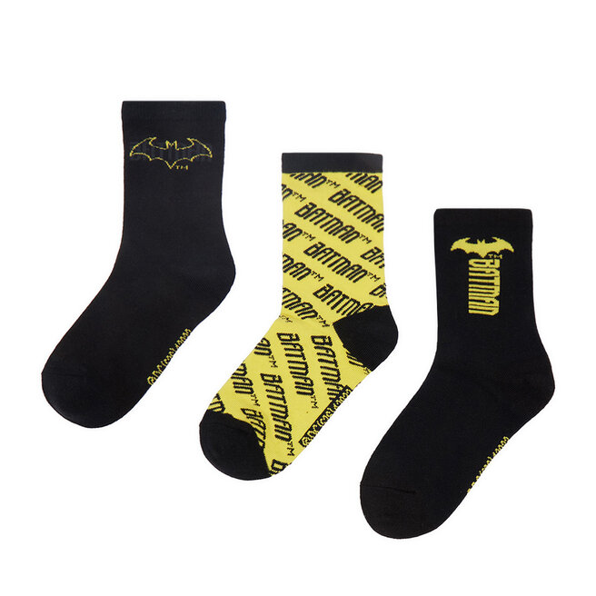 Skarpety długie Batman CEO-ACCCS-AW26-221WBBAT(3-PACK) Czarny