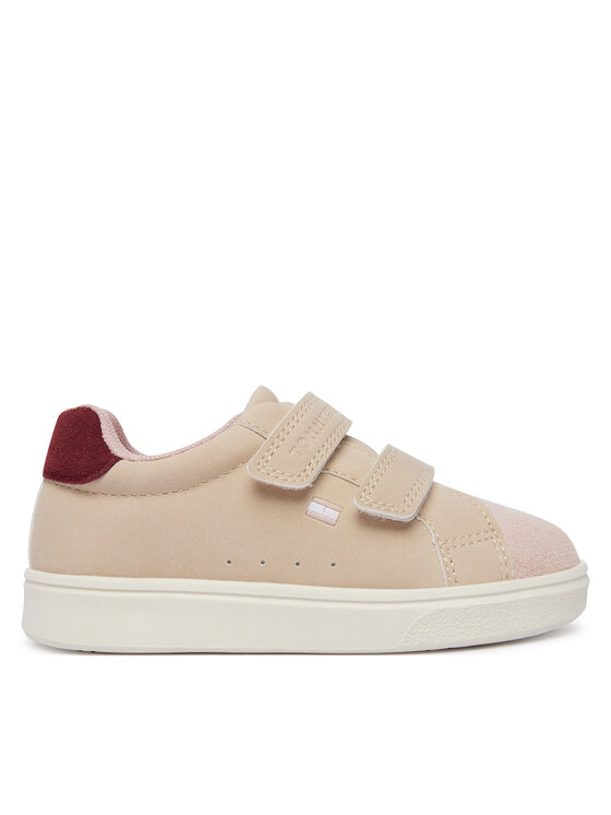 Tommy Hilfiger Sneakersy Low Cut Velcro Sneaker T1A9-35062-0315 M Beżowy jasny