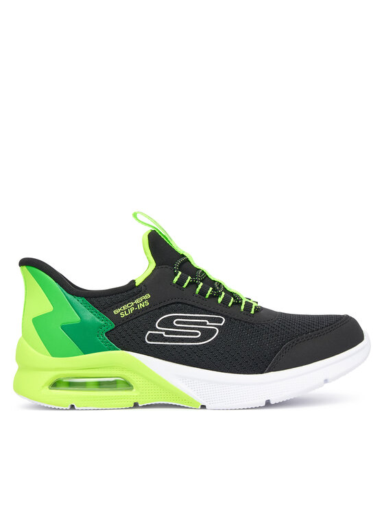 Skechers Sneakersy MICROSPEC MAX - BRISK-STRIPE 403890L/BKLM Czarny