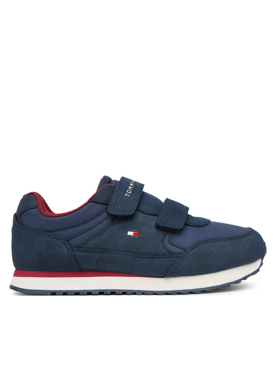 Tommy Hilfiger Sneakersy Low Cut Velcro Sneaker T1X9-35253-1960 S Granatowy