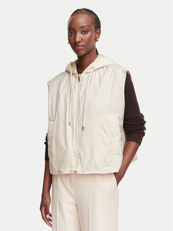 Weekend Max Mara Bezrękawnik Accenni 2625296011 Beżowy jasny Regular Fit