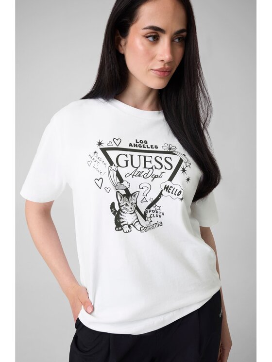 Guess T-Shirt 182753 Biały Classic Fit