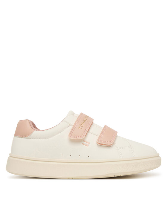 Tommy Hilfiger Sneakersy Low Cut Velcro Sneaker T1A9-35063-1355 S Kremowy