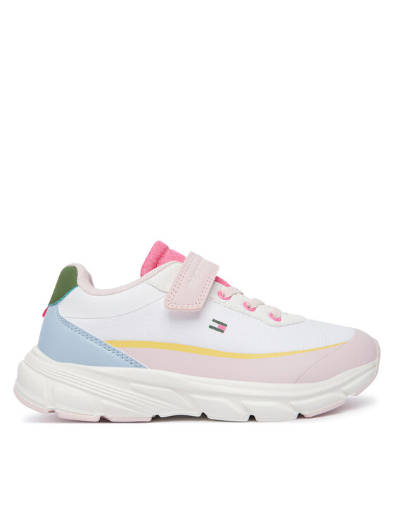 Tommy Hilfiger Sneakersy Low Cut Lace-Up/Velcro Sneaker T1A9-35107-1861 S Kolorowy