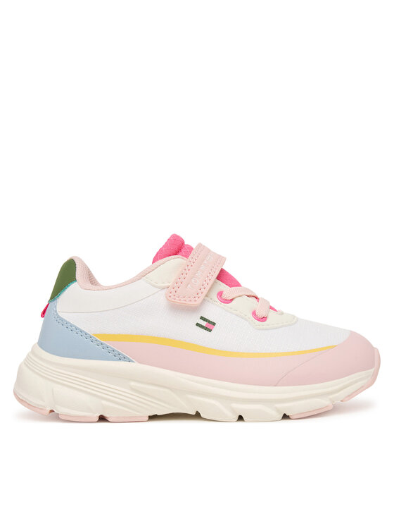 Tommy Hilfiger Sneakersy Low Cut Lace-Up/Velcro Sneaker T1A9-35107-1861 M Kolorowy