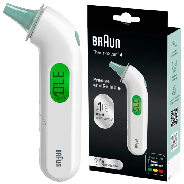Braun IRT3515 Thermoscan 4 Termometr do ucha, 1 sztuka