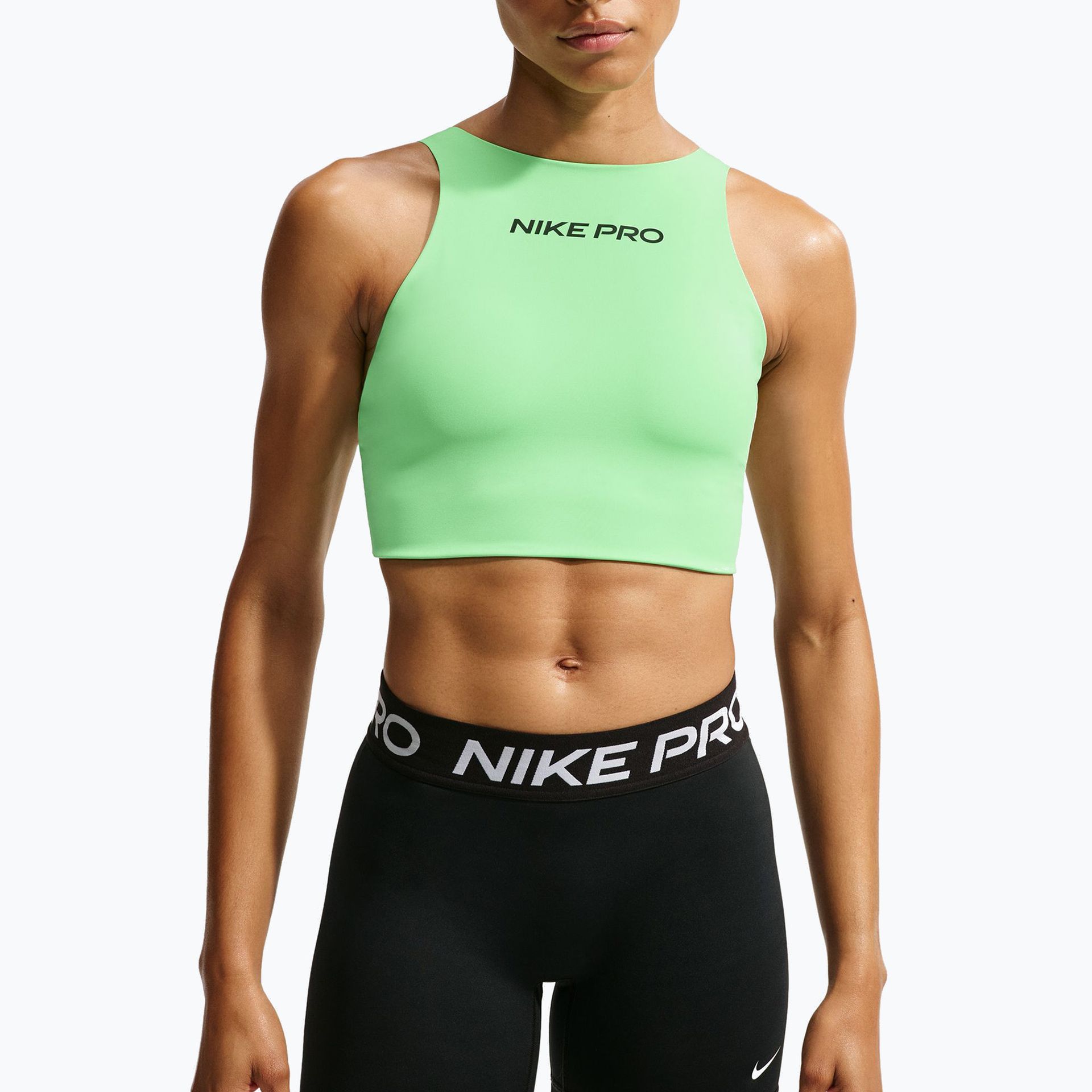Biustonosz treningowy Nike Pro Sculpt illusion green/black WYSYŁKA W 24H 30 DNI NA ZWROT