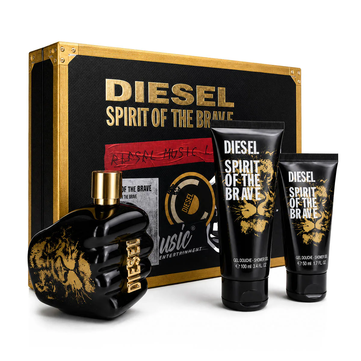 Diesel Spirit of the Brave zestaw dla mężczyzn Woda toaletowa 125 ml + Żel pod prysznic 100 ml + Żel