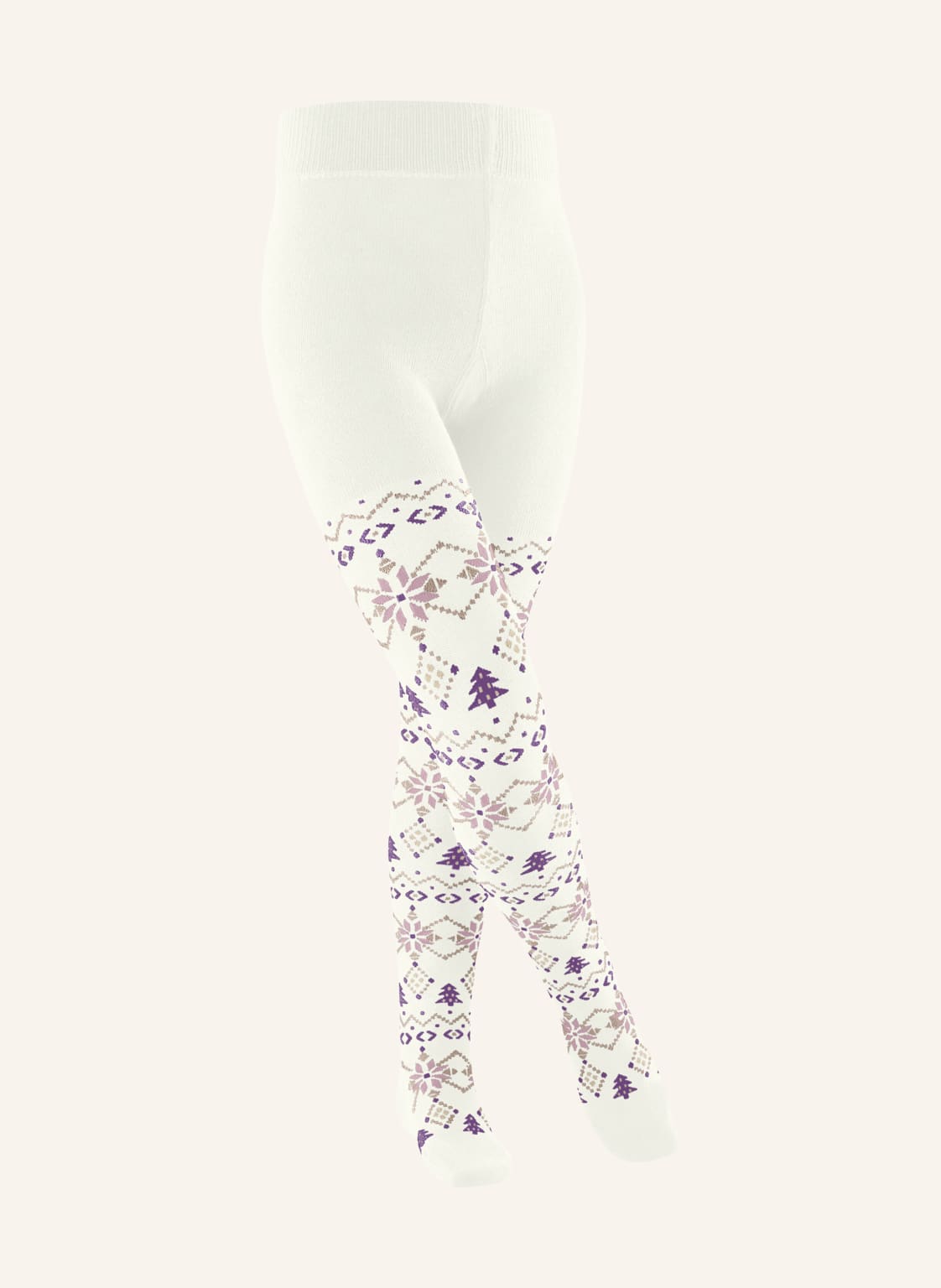 Falke Rajstopy Nordic Fair Isle weiss