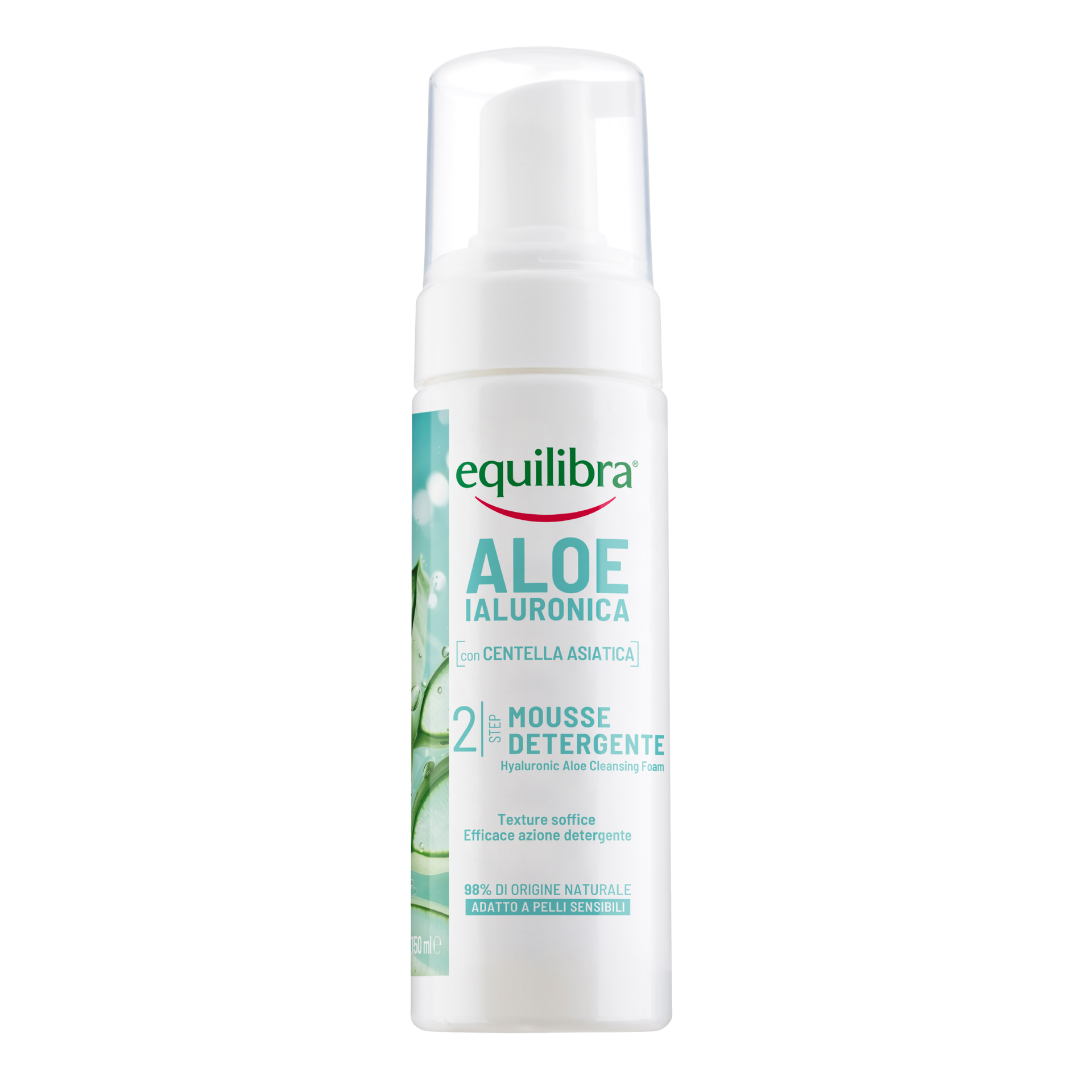 Equilibra Aloe Ialuronica Pianka Oczyszczająca z Aloesem i Kwasem Hialuronowym 150ml