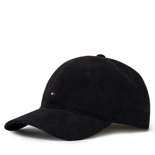 Czapka z daszkiem Tommy Hilfiger Flag Cord 6 Panel AM0AM14530 Czarny