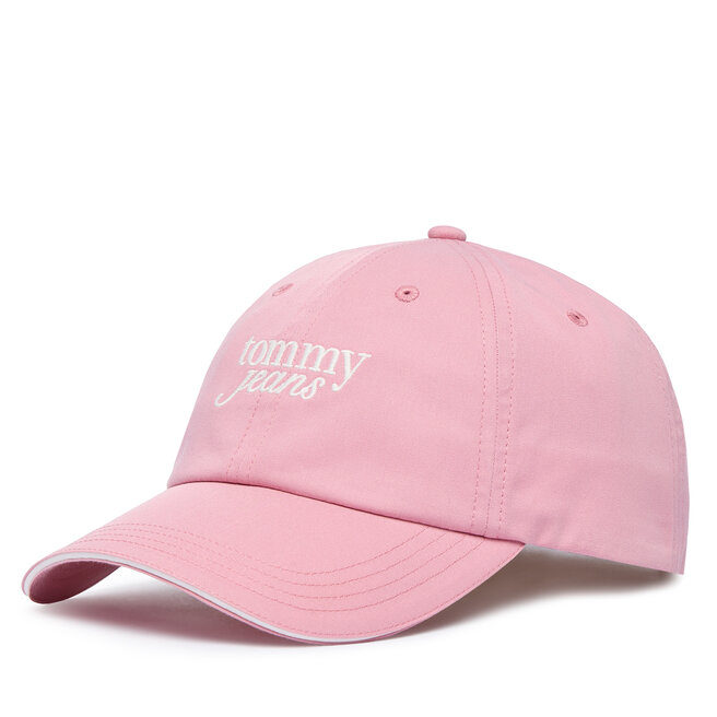 Czapka z daszkiem Tommy Jeans Script AW0AW18973 Różowy jasny