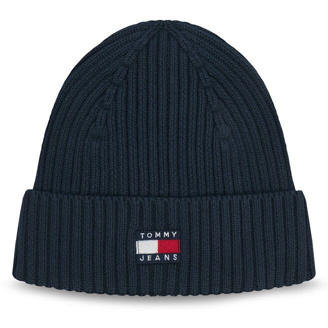 Czapka Tommy Jeans Tjm Heritage Core Beanie AM0AM13669 Granatowy