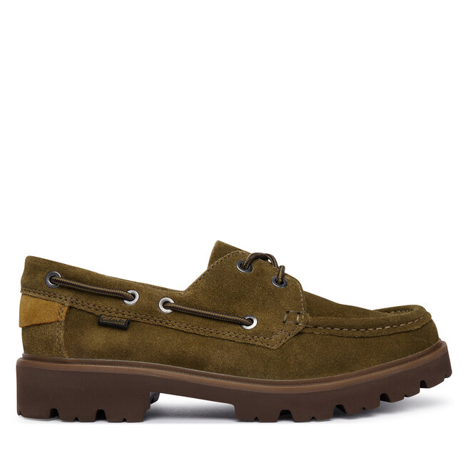 Półbuty Clarks Cleyhill Boat 26327952 Zielony