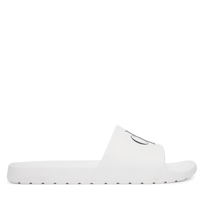 Klapki Calvin Klein 3 Slide Molded Eva HM0HM02335 Biały