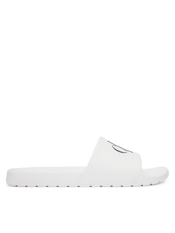 Calvin Klein Klapki 3 Slide Molded Eva HM0HM02335 Biały