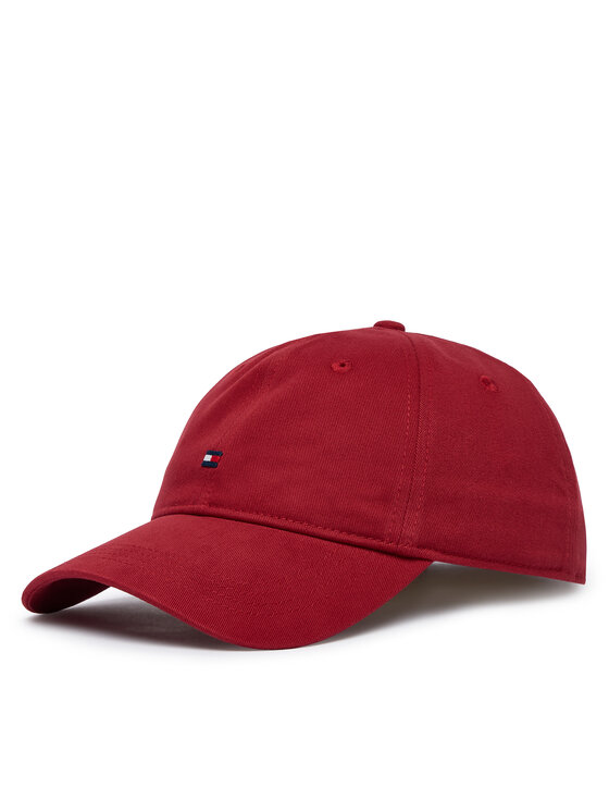 Tommy Hilfiger Czapka z daszkiem Th Flag '85 Soft 6 Panel Cap AM0AM12531 Czerwony