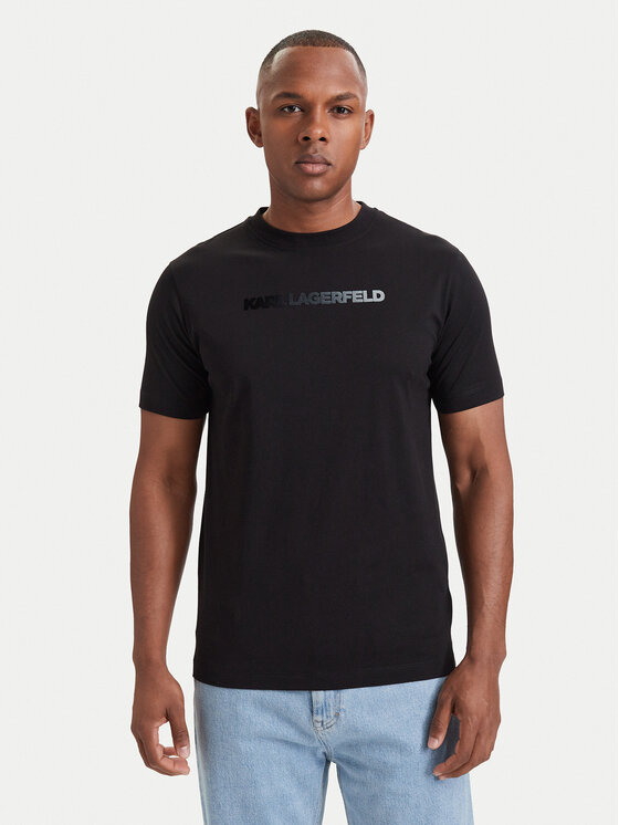 KARL LAGERFELD T-Shirt 755060 564242 Czarny Regular Fit