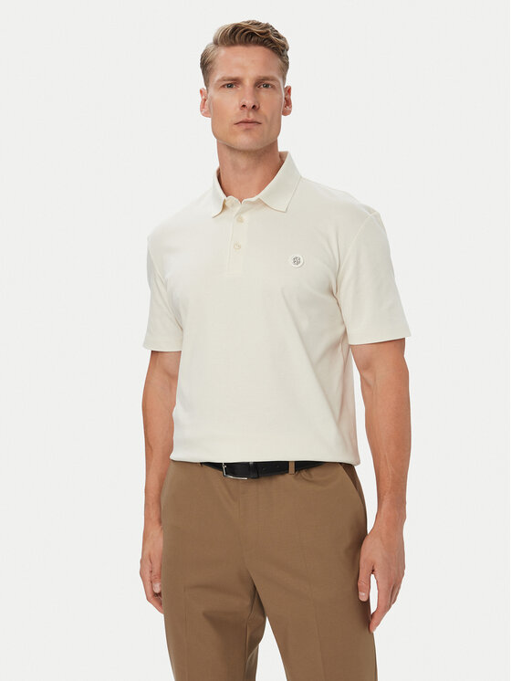 BOSS Polo C-Parris 01 50555829 Beżowy jasny Regular Fit