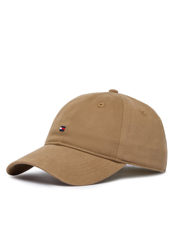 Tommy Hilfiger Czapka z daszkiem Th Flag '85 Soft 6 Panel Cap AM0AM12531 Brązowy jasny