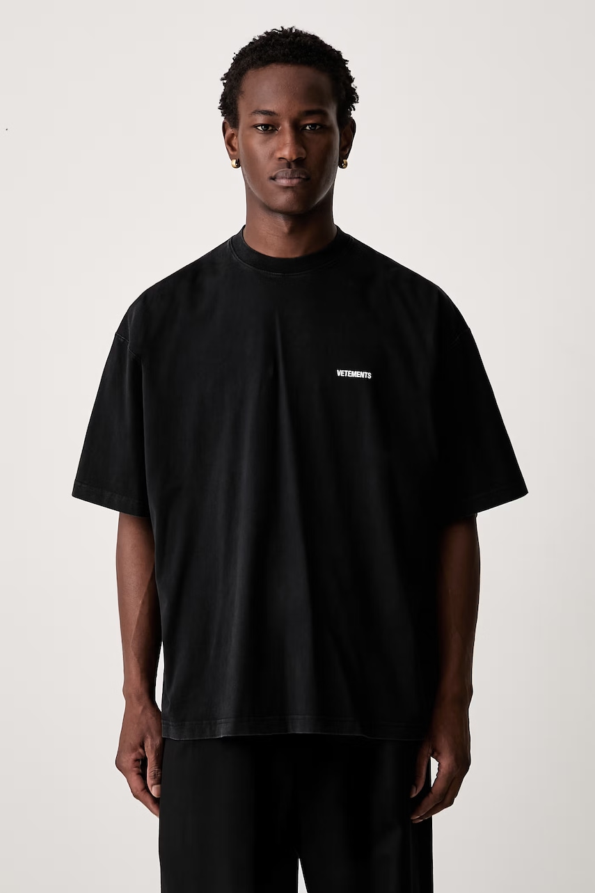 Vetements Classic Logo T-shirt bawełniany męski